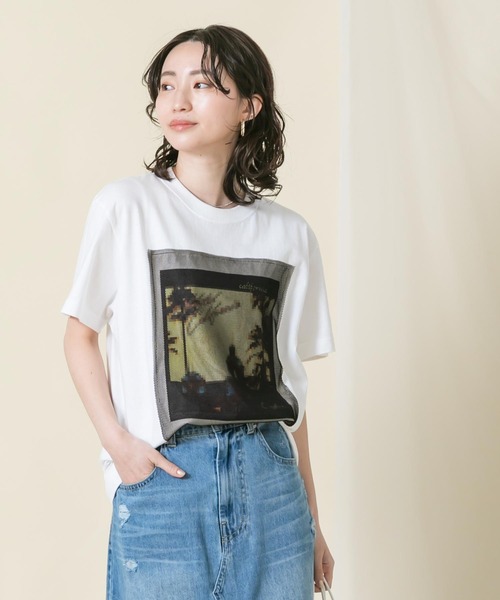Boutique Ordinary（ブティークオーディナリー）の「ＣレコードＰｔメッシュＴシャツ（Tシャツ/カットソー・レディース・ホワイト・FREE）」の11枚目の写真