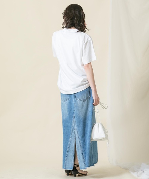 Boutique Ordinary（ブティークオーディナリー）の「ＣレコードＰｔメッシュＴシャツ（Tシャツ/カットソー・レディース・ホワイト・FREE）」の4枚目の写真