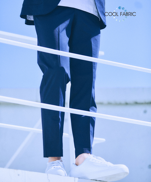 ABAHOUSE GRAY(アバハウスグレイ)の「【セットアップ対応/接触冷感】ハイブリット リラックス スラックス(スラックス・メンズ・グレー/ブラック/ネイビー/ライトグレー/モカ/ダークブラウン・46/48/50/52)」の6枚目の写真