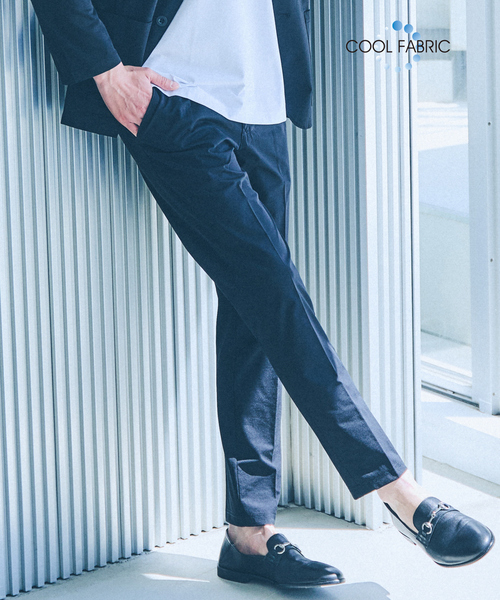 ABAHOUSE GRAY(アバハウスグレイ)の「【セットアップ対応/接触冷感】ハイブリット リラックス スラックス(スラックス・メンズ・グレー/ブラック/ネイビー/ライトグレー/モカ/ダークブラウン・46/48/50/52)」の1枚目の写真