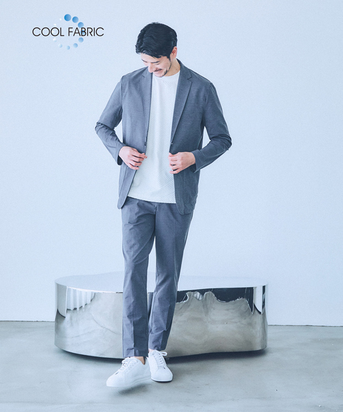 ABAHOUSE GRAY(アバハウスグレイ)の「【セットアップ対応/接触冷感】ハイブリット リラックス スラックス(スラックス・メンズ・グレー/ブラック/ネイビー/ライトグレー/モカ/ダークブラウン・46/48/50/52)」の7枚目の写真