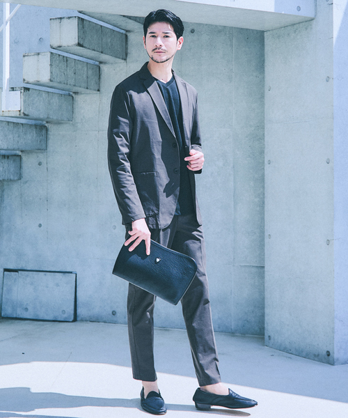 ABAHOUSE GRAY(アバハウスグレイ)の「【セットアップ対応/接触冷感】ハイブリット リラックス スラックス(スラックス・メンズ・グレー/ブラック/ネイビー/ライトグレー/モカ/ダークブラウン・46/48/50/52)」の14枚目の写真