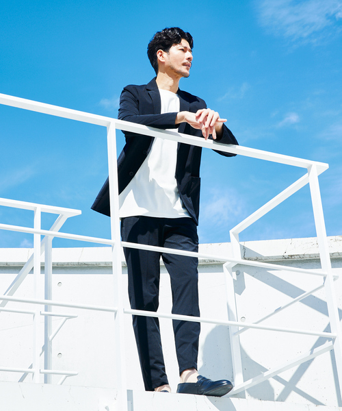 ABAHOUSE GRAY(アバハウスグレイ)の「【セットアップ対応/接触冷感】ハイブリット リラックス スラックス(スラックス・メンズ・グレー/ブラック/ネイビー/ライトグレー/モカ/ダークブラウン・46/48/50/52)」の21枚目の写真