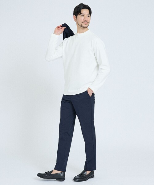 ABAHOUSE GRAY（アバハウスグレイ）の「【SMART CLOSET】接触冷感 カットメッシュ スラックス / セットアップ対応（スラックス・メンズ・グレー/ブラック/ネイビー/ライトグレー/モカ/ダークブラウン・46/48/50/52/44）」の19枚目の写真