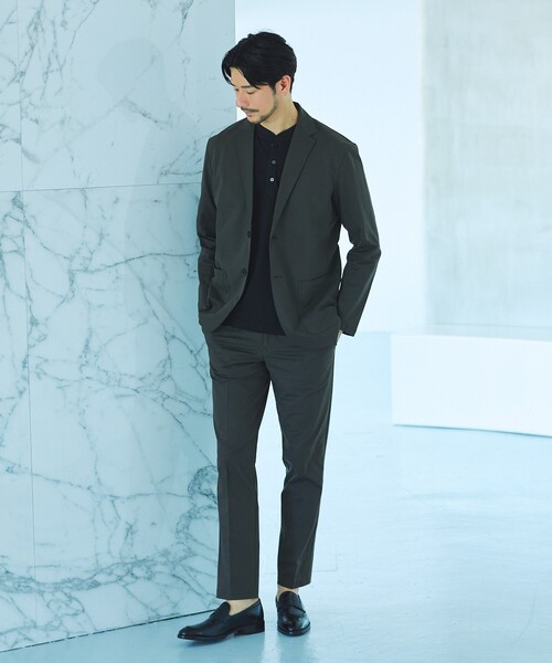 ABAHOUSE GRAY(アバハウスグレイ)の「【SMART CLOSET】接触冷感 カットメッシュ スラックス / セットアップ対応(スラックス・メンズ・グレー/ブラック/ネイビー/ライトグレー/モカ/ダークブラウン・46/48/50/52/44)」の14枚目の写真