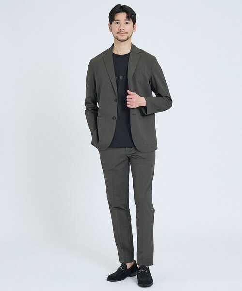 ABAHOUSE GRAY(アバハウスグレイ)の「【SMART CLOSET】接触冷感 カットメッシュ スラックス / セットアップ対応(スラックス・メンズ・グレー/ブラック/ネイビー/ライトグレー/モカ/ダークブラウン・46/48/50/52/44)」の15枚目の写真