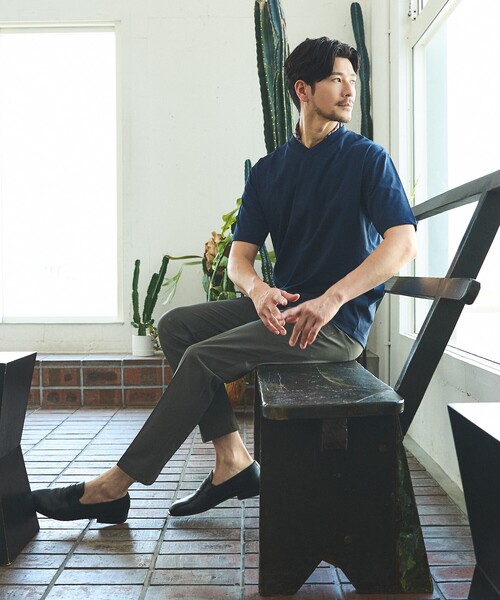 ABAHOUSE GRAY（アバハウスグレイ）の「【SMART CLOSET】接触冷感 カットメッシュ スラックス / セットアップ対応（スラックス・メンズ・グレー/ブラック/ネイビー/ライトグレー/モカ/ダークブラウン・46/48/50/52/44）」の7枚目の写真