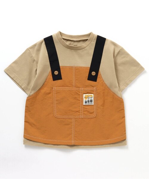 BREEZE by saori(ブリーズバイサオリ)の「WEB限定 ワークエプロンTシャツ【BREEZE by saori】(Tシャツ/カットソー・キッズ・ブラック/ベージュ・100/120/150/130/90/110/160/140)」の5枚目の写真