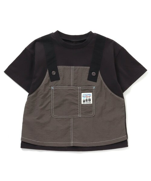 BREEZE by saori(ブリーズバイサオリ)の「WEB限定 ワークエプロンTシャツ【BREEZE by saori】(Tシャツ/カットソー・キッズ・ブラック/ベージュ・100/120/150/130/90/110/160/140)」の6枚目の写真