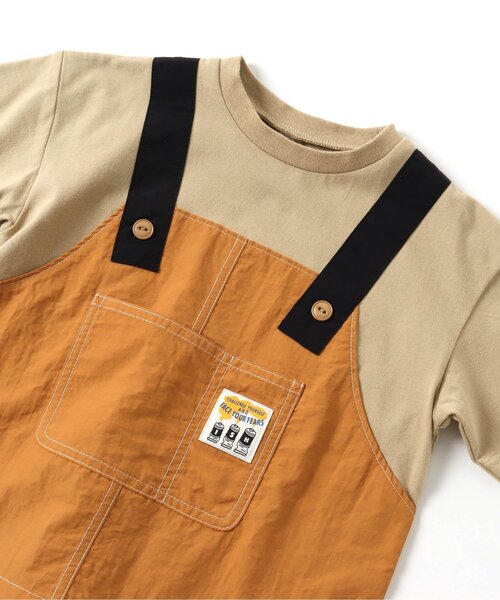 BREEZE by saori(ブリーズバイサオリ)の「WEB限定 ワークエプロンTシャツ【BREEZE by saori】(Tシャツ/カットソー・キッズ・ブラック/ベージュ・100/120/150/130/90/110/160/140)」の9枚目の写真