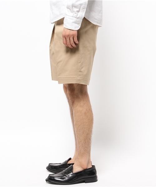 EDIFICE（エディフィス）の「◇ハイカウントギャバベルトショーツ（その他パンツ・メンズ・ホワイト/ベージュ・44/48/46）」の3枚目の写真