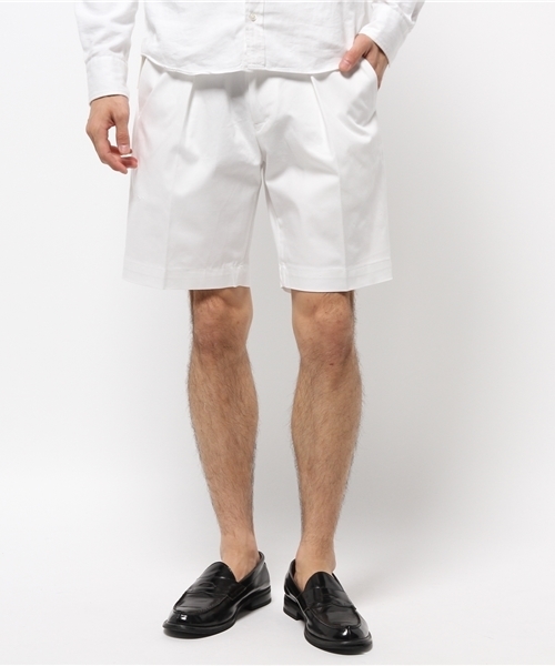 EDIFICE（エディフィス）の「◇ハイカウントギャバベルトショーツ（その他パンツ・メンズ・ホワイト/ベージュ・44/48/46）」の12枚目の写真