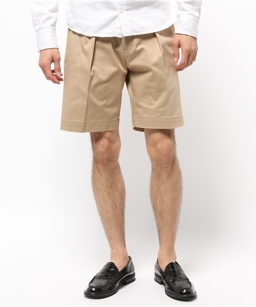 EDIFICE（エディフィス）の「◇ハイカウントギャバベルトショーツ（その他パンツ・メンズ・ホワイト/ベージュ・44/48/46）」の13枚目の写真