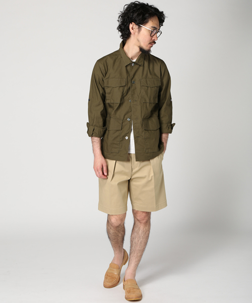 EDIFICE（エディフィス）の「◇ハイカウントギャバベルトショーツ（その他パンツ・メンズ・ホワイト/ベージュ・44/48/46）」の14枚目の写真