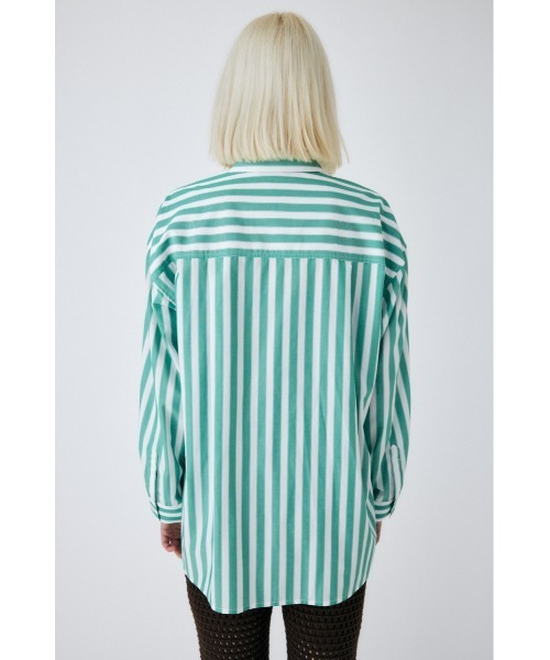 MOUSSY(マウジー)の「CANDY STRIPE シャツ(シャツ/ブラウス・レディース・ライトブルー/オレンジ系その他/グリーン系その他・FREE)」の22枚目の写真