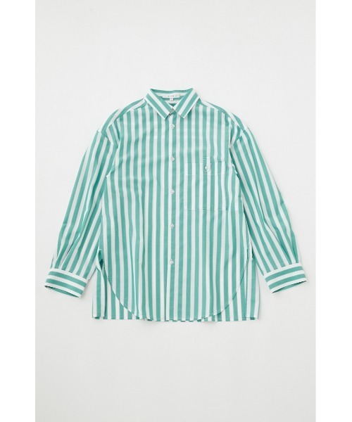 MOUSSY(マウジー)の「CANDY STRIPE シャツ(シャツ/ブラウス・レディース・ライトブルー/オレンジ系その他/グリーン系その他・FREE)」の19枚目の写真