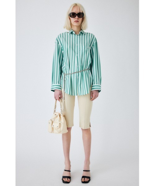 MOUSSY(マウジー)の「CANDY STRIPE シャツ(シャツ/ブラウス・レディース・ライトブルー/オレンジ系その他/グリーン系その他・FREE)」の10枚目の写真