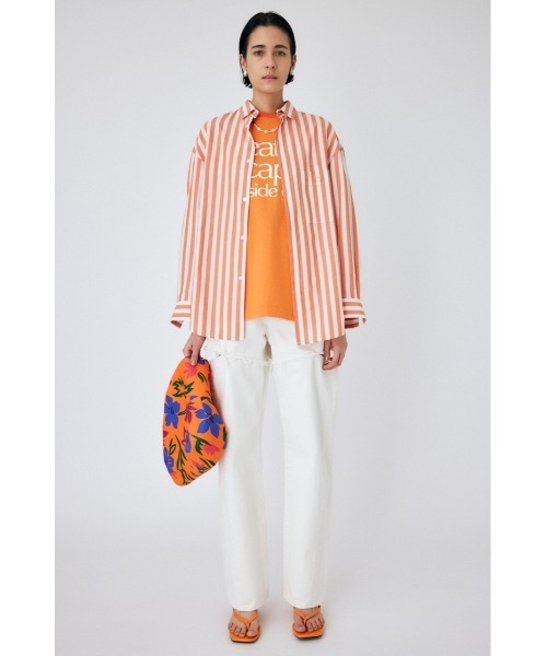 MOUSSY(マウジー)の「CANDY STRIPE シャツ(シャツ/ブラウス・レディース・ライトブルー/オレンジ系その他/グリーン系その他・FREE)」の14枚目の写真