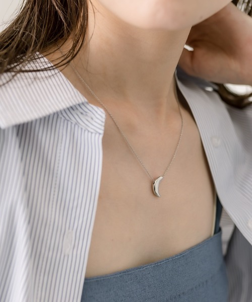 mystic（ミスティック）の「[Eau]moon necklace（その他ヘアアクセサリー・レディース・シルバー・ONE SIZE）」の4枚目の写真