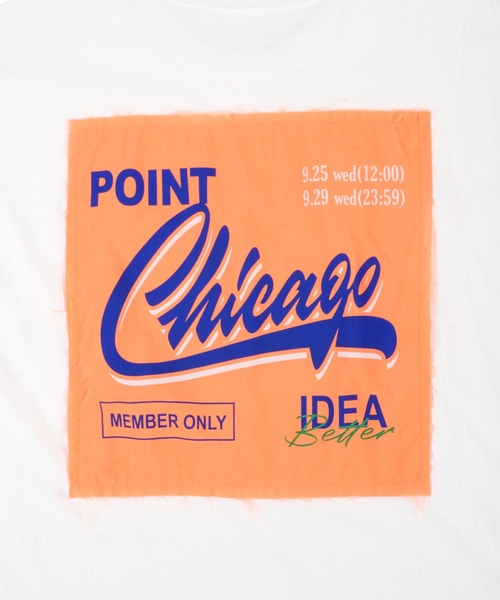 Figments(フィグメンツ)の「バックパッチビッグTシャツ(Tシャツ/カットソー・レディース・ホワイト/ブラック・FREE)」の10枚目の写真