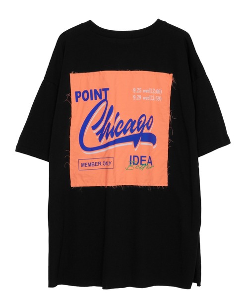 Figments(フィグメンツ)の「バックパッチビッグTシャツ(Tシャツ/カットソー・レディース・ホワイト/ブラック・FREE)」の14枚目の写真