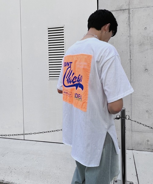 Figments(フィグメンツ)の「バックパッチビッグTシャツ(Tシャツ/カットソー・レディース・ホワイト/ブラック・FREE)」の5枚目の写真