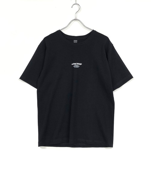 TRAP/U (トラップユー)の「ミドルウエイト コットン天竺 / 両面 ロゴ メッセージプリント クルーネック Tシャツ(半袖)(Tシャツ/カットソー・メンズ・ブラック/ブルー系その他・M/L)」の10枚目の写真
