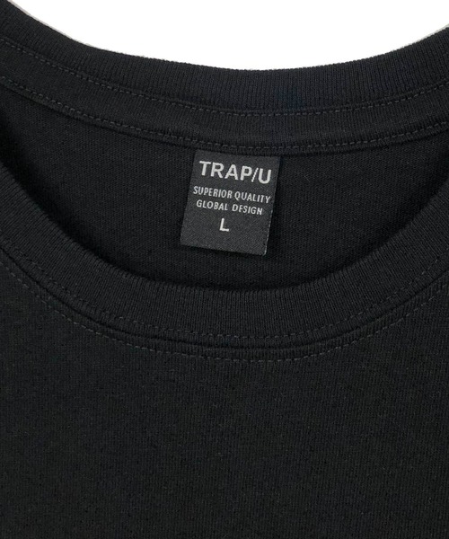 TRAP/U (トラップユー)の「ミドルウエイト コットン天竺 / 両面 ロゴ メッセージプリント クルーネック Tシャツ(半袖)(Tシャツ/カットソー・メンズ・ブラック/ブルー系その他・M/L)」の11枚目の写真