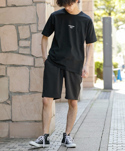 TRAP/U (トラップユー)の「ミドルウエイト コットン天竺 / 両面 ロゴ メッセージプリント クルーネック Tシャツ(半袖)(Tシャツ/カットソー・メンズ・ブラック/ブルー系その他・M/L)」の8枚目の写真