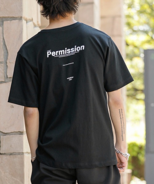 TRAP/U (トラップユー)の「ミドルウエイト コットン天竺 / 両面 ロゴ メッセージプリント クルーネック Tシャツ(半袖)(Tシャツ/カットソー・メンズ・ブラック/ブルー系その他・M/L)」の9枚目の写真
