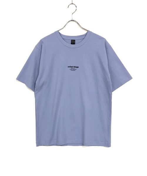 TRAP/U (トラップユー)の「ミドルウエイト コットン天竺 / 両面 ロゴ メッセージプリント クルーネック Tシャツ(半袖)(Tシャツ/カットソー・メンズ・ブラック/ブルー系その他・M/L)」の13枚目の写真