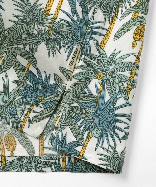 GLAZOS（グラソス）の「コットン・リゾートプリントビッグ半袖開襟シャツ（シャツ/ブラウス・キッズ・ホワイト/ネイビー・160cm/170cm/150cm/140cm）」の16枚目の写真