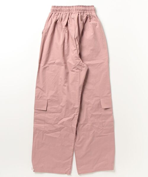 ムラサキスポーツ（ムラサキスポーツ）の「【ムラサキスポーツ限定】KOREA コリア/コットンワイドカーゴパンツ K-BELPOST3F26（カーゴパンツ・レディース・ブラック/グレイッシュブルー/スモークピンク・FREE）」の4枚目の写真