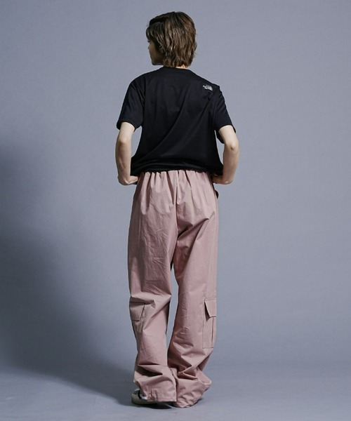 ムラサキスポーツ（ムラサキスポーツ）の「【ムラサキスポーツ限定】KOREA コリア/コットンワイドカーゴパンツ K-BELPOST3F26（カーゴパンツ・レディース・ブラック/グレイッシュブルー/スモークピンク・FREE）」の9枚目の写真