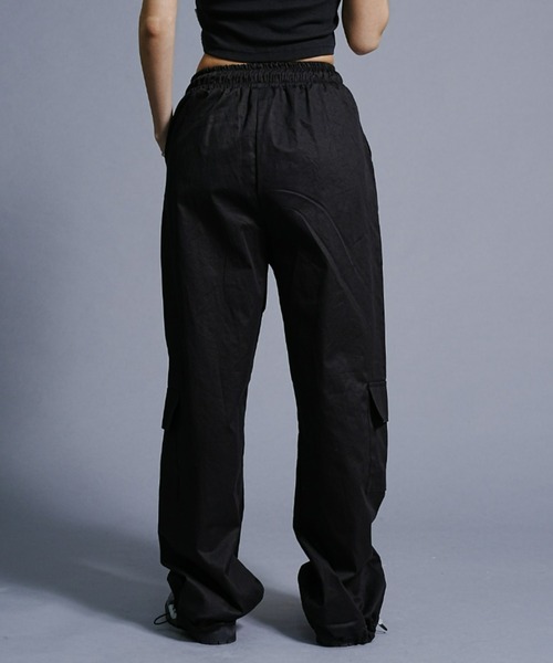 ムラサキスポーツ（ムラサキスポーツ）の「【ムラサキスポーツ限定】KOREA コリア/コットンワイドカーゴパンツ K-BELPOST3F26（カーゴパンツ・レディース・ブラック/グレイッシュブルー/スモークピンク・FREE）」の11枚目の写真