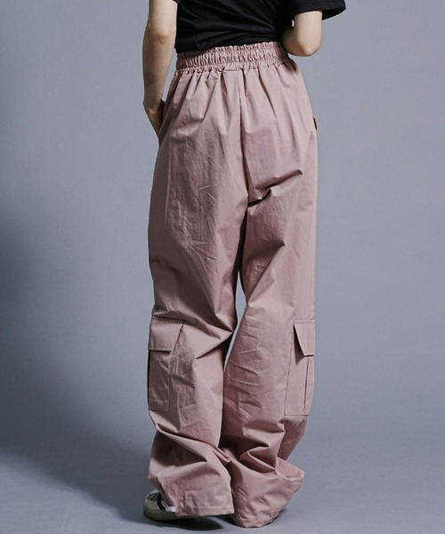 ムラサキスポーツ（ムラサキスポーツ）の「【ムラサキスポーツ限定】KOREA コリア/コットンワイドカーゴパンツ K-BELPOST3F26（カーゴパンツ・レディース・ブラック/グレイッシュブルー/スモークピンク・FREE）」の13枚目の写真