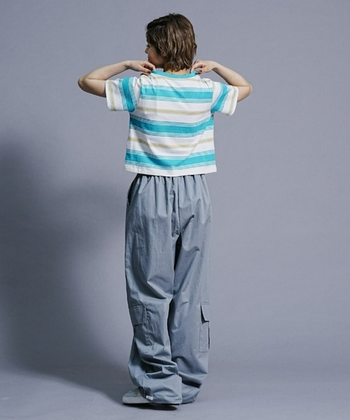 ムラサキスポーツ（ムラサキスポーツ）の「【ムラサキスポーツ限定】KOREA コリア/コットンワイドカーゴパンツ K-BELPOST3F26（カーゴパンツ・レディース・ブラック/グレイッシュブルー/スモークピンク・FREE）」の16枚目の写真