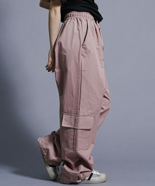 ムラサキスポーツ（ムラサキスポーツ）の「【ムラサキスポーツ限定】KOREA コリア/コットンワイドカーゴパンツ K-BELPOST3F26（カーゴパンツ・レディース・ブラック/グレイッシュブルー/スモークピンク・FREE）」の22枚目の写真