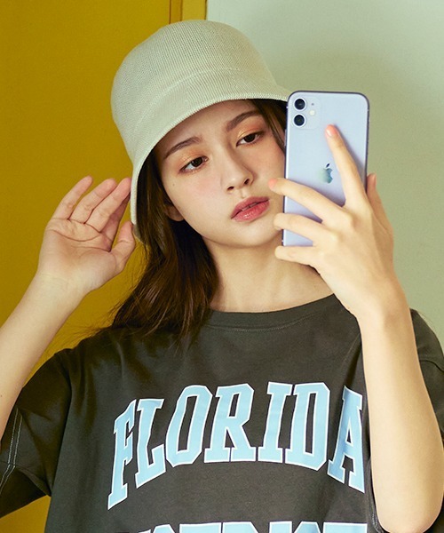 LOVETOXIC(ラブトキシック)の「サーモクロッシュハット(ハット・キッズ・アイボリー/ブラック・FREE)」の1枚目の写真