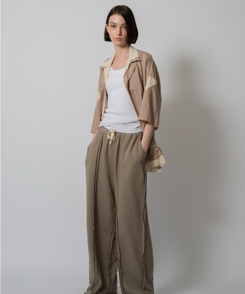 D.TT.K(ディティーティーケー)の「【ユニセックスアイテム】 LAYERED OPEN COLLAR SHIRTS レイヤード オープンカラーシャツ(シャツ/ブラウス・メンズ・ブラック/グレー/ベージュ・MEDIUM/LARGE)」の17枚目の写真