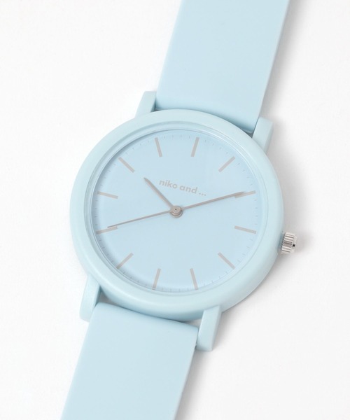 niko and...(ニコアンド)の「パステルカラーウォッチ(アナログ腕時計・レディース・ピンク/グリーン/アイボリー/ブラック/モカ/パープル/ブルー/マスタード・0)」の5枚目の写真