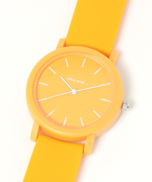 niko and...(ニコアンド)の「パステルカラーウォッチ(アナログ腕時計・レディース・ピンク/グリーン/アイボリー/ブラック/モカ/パープル/ブルー/マスタード・0)」の7枚目の写真