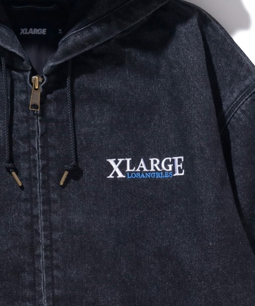 XLARGE(エクストララージ)の「HOODED DENIM WORK JACKET(ブルゾン・メンズ・インディゴブルー/ブラック・XL/M/L/S)」の7枚目の写真