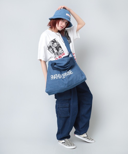 RNA（アールエヌエー）の「E4929 ＢＩＧショルダーバッグ（ショルダーバッグ・レディース・インディゴブルー/キナリ・FREE）」の11枚目の写真