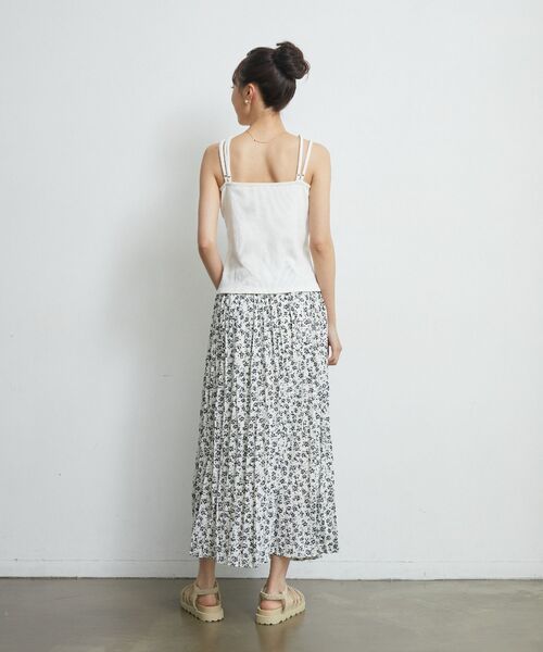 RETRO GIRL(レトロガール)の「楊柳プリーツSK(スカート・レディース・オレンジ/ホワイト系その他/ブラック/ナチュラル・FREE)」の6枚目の写真