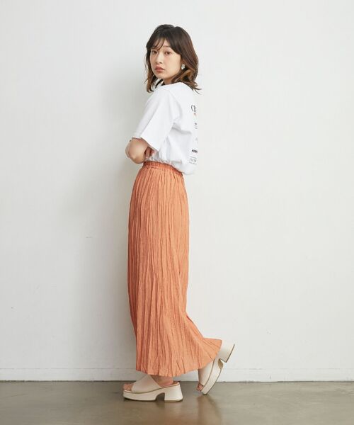 RETRO GIRL(レトロガール)の「楊柳プリーツSK(スカート・レディース・オレンジ/ホワイト系その他/ブラック/ナチュラル・FREE)」の18枚目の写真
