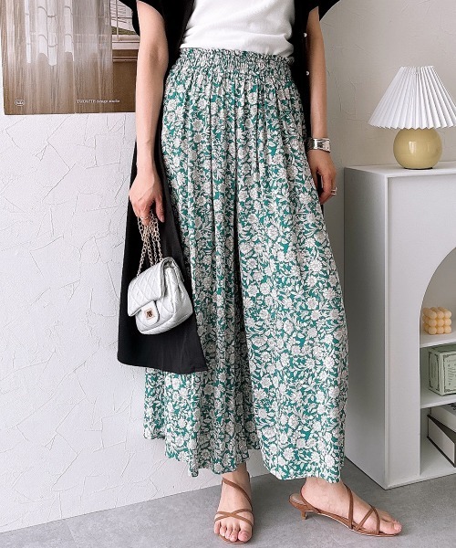 nissen（ニッセン）の「【接触冷感】ふんわりスカート見えパンツ（その他パンツ・レディース・ネイビー/マスタード/ブラック系その他/ブラック/オレンジ/グリーン/オレンジ系その他/グリーン系その他/ブラック系その他2/ネイビー系1・L/M/LL/S）」の6枚目の写真