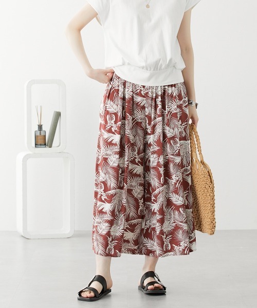 nissen（ニッセン）の「【接触冷感】ふんわりスカート見えパンツ（その他パンツ・レディース・ネイビー/マスタード/ブラック系その他/ブラック/オレンジ/グリーン/オレンジ系その他/グリーン系その他/ブラック系その他2/ネイビー系1・L/M/LL/S）」の9枚目の写真