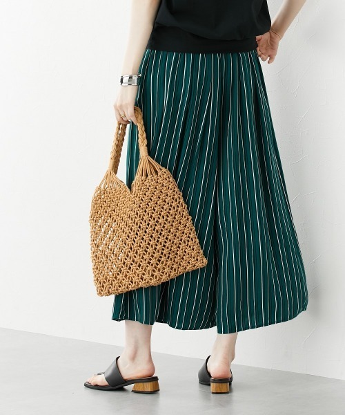 nissen（ニッセン）の「【接触冷感】ふんわりスカート見えパンツ（その他パンツ・レディース・ネイビー/マスタード/ブラック系その他/ブラック/オレンジ/グリーン/オレンジ系その他/グリーン系その他/ブラック系その他2/ネイビー系1・L/M/LL/S）」の5枚目の写真