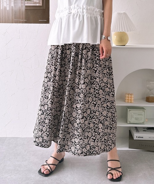 nissen（ニッセン）の「【接触冷感】ふんわりスカート見えパンツ（その他パンツ・レディース・ネイビー/マスタード/ブラック系その他/ブラック/オレンジ/グリーン/オレンジ系その他/グリーン系その他/ブラック系その他2/ネイビー系1・L/M/LL/S）」の4枚目の写真